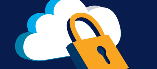 lock and cloud graphic
