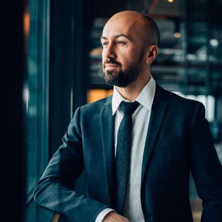 business man working